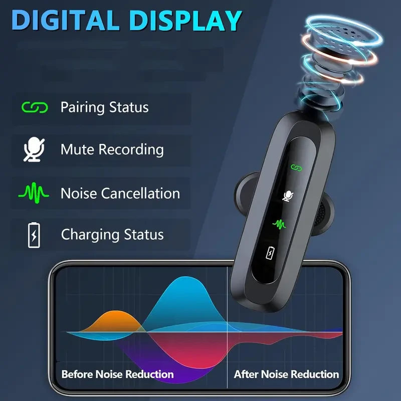 Dual Wireless Lavalier Microphone
