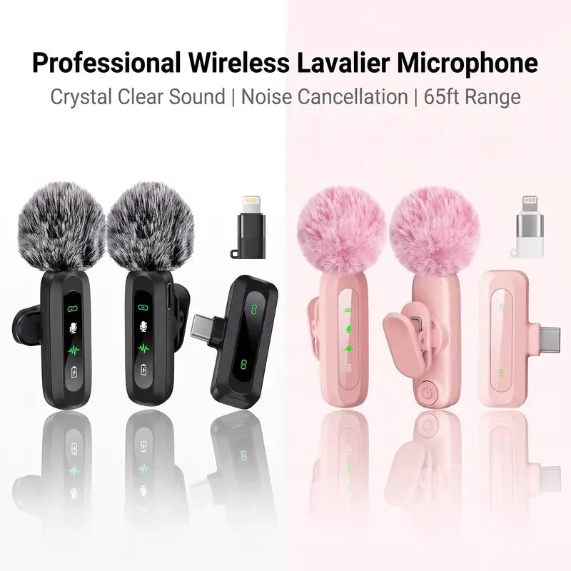 Dual Wireless Lavalier Microphone