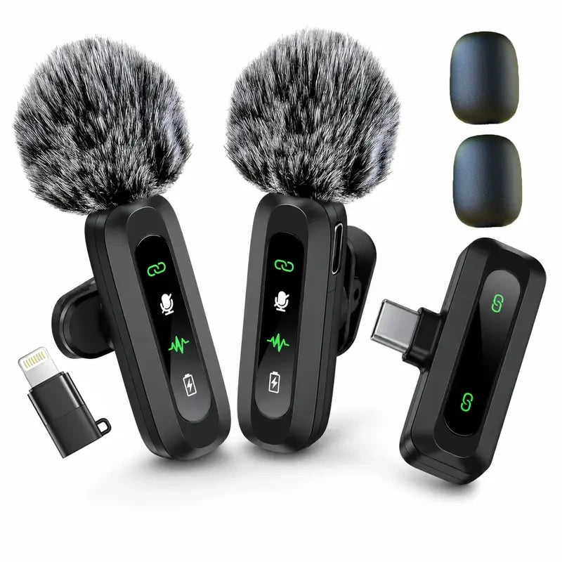 Dual Wireless Lavalier Microphone