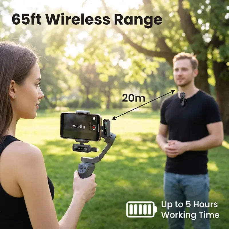 Dual Wireless Lavalier Microphone