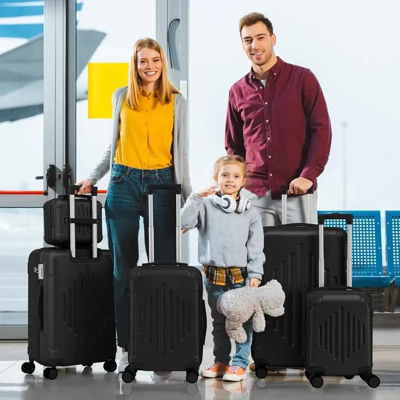 5-Piece ABS Hard-Shell Luggage Set