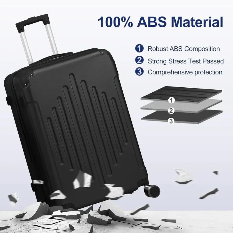 5-Piece ABS Hard-Shell Luggage Set