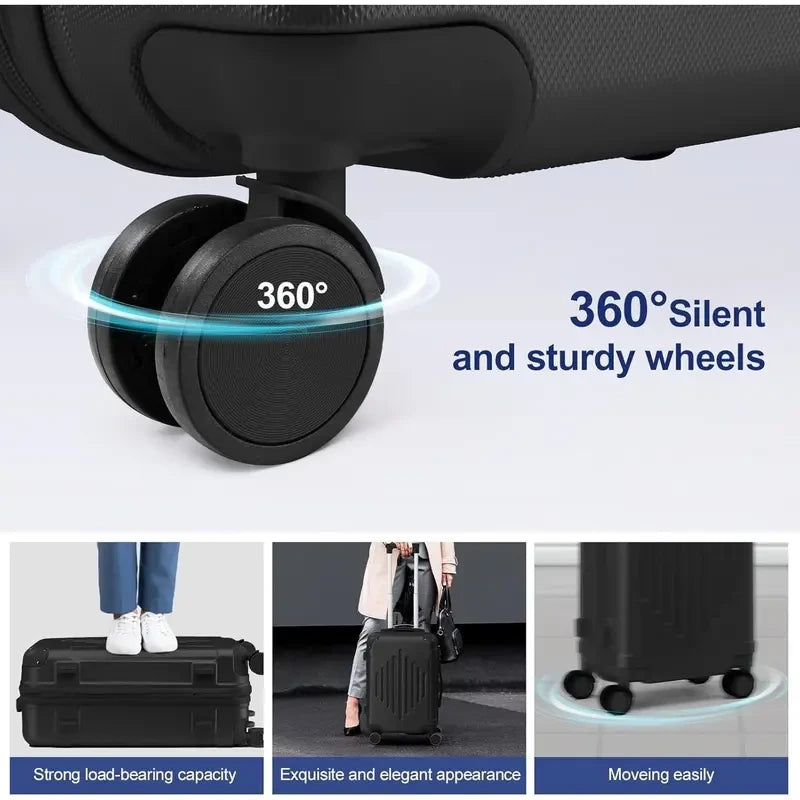 5-Piece ABS Hard-Shell Luggage Set