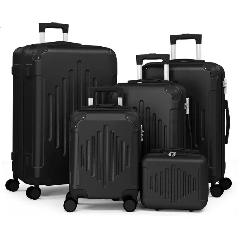 5-Piece ABS Hard-Shell Luggage Set