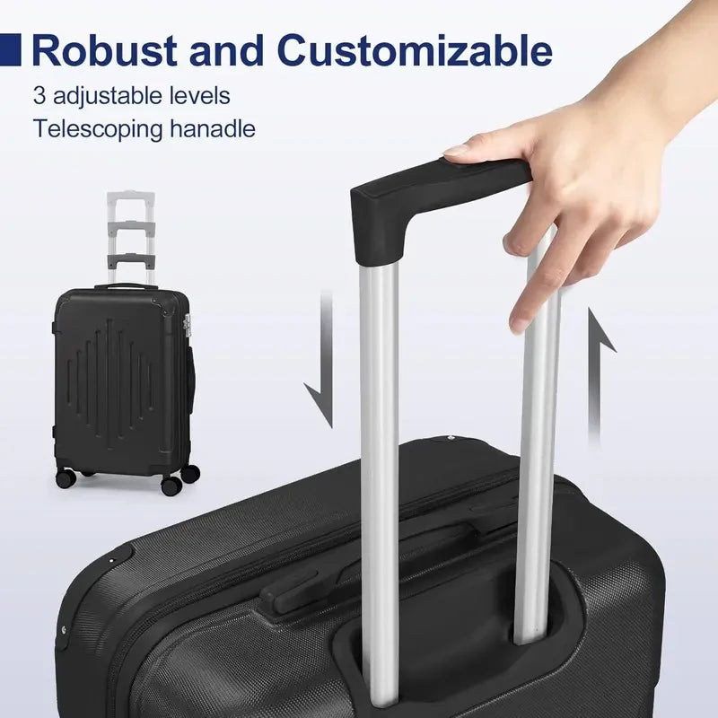 5-Piece ABS Hard-Shell Luggage Set