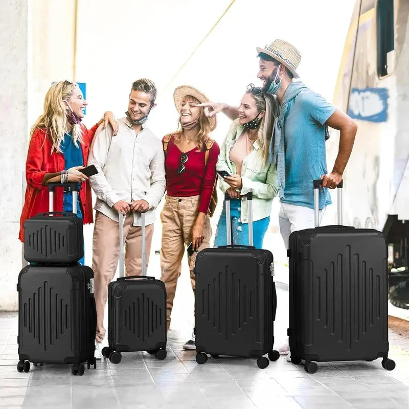 5-Piece ABS Hard-Shell Luggage Set