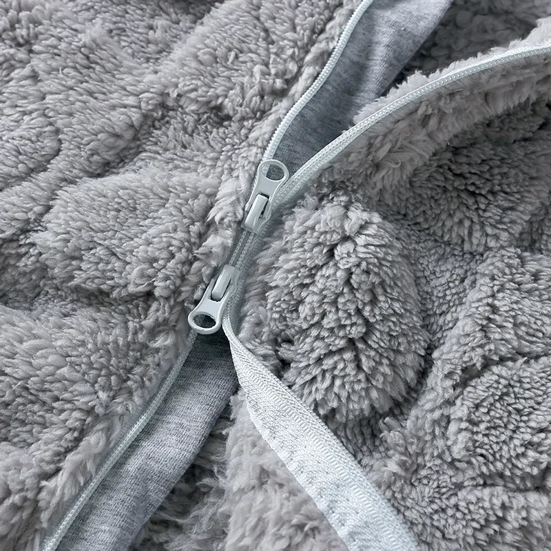 Winter Warm Hooded Baby Romper