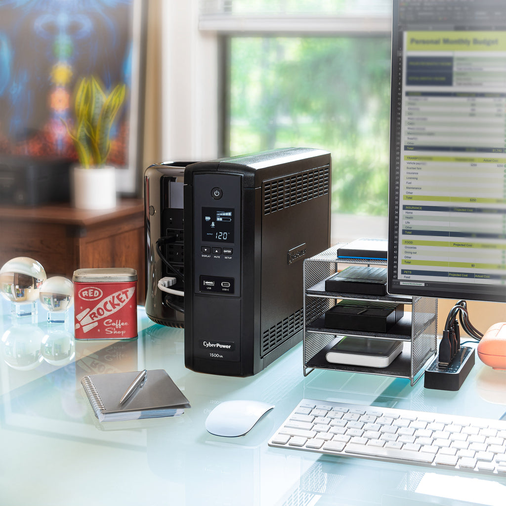 Cyberpower 1500VA / 900 Watts True Sine Wave Uninterruptible Power Supply (UPS)