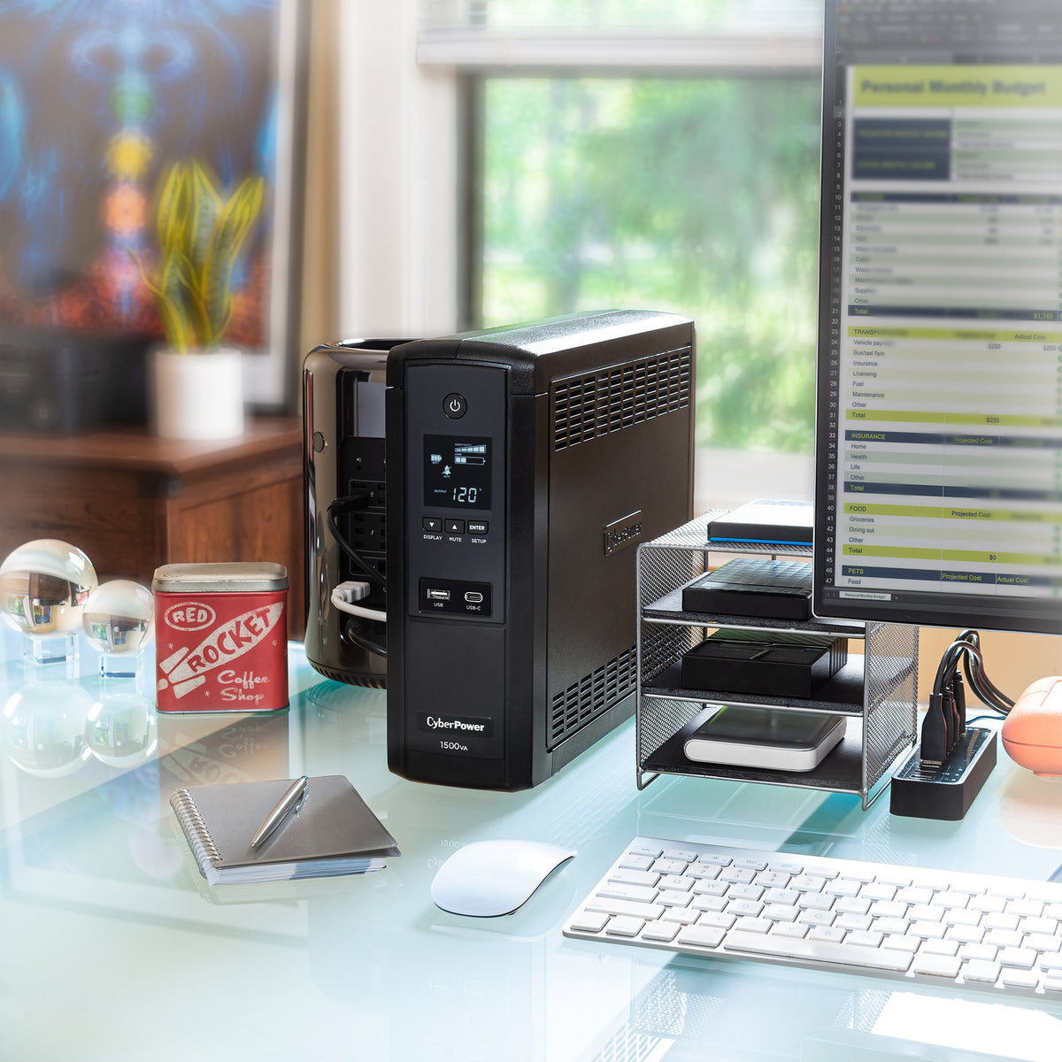 Cyberpower 1500VA / 900 Watts True Sine Wave Uninterruptible Power Supply (UPS)