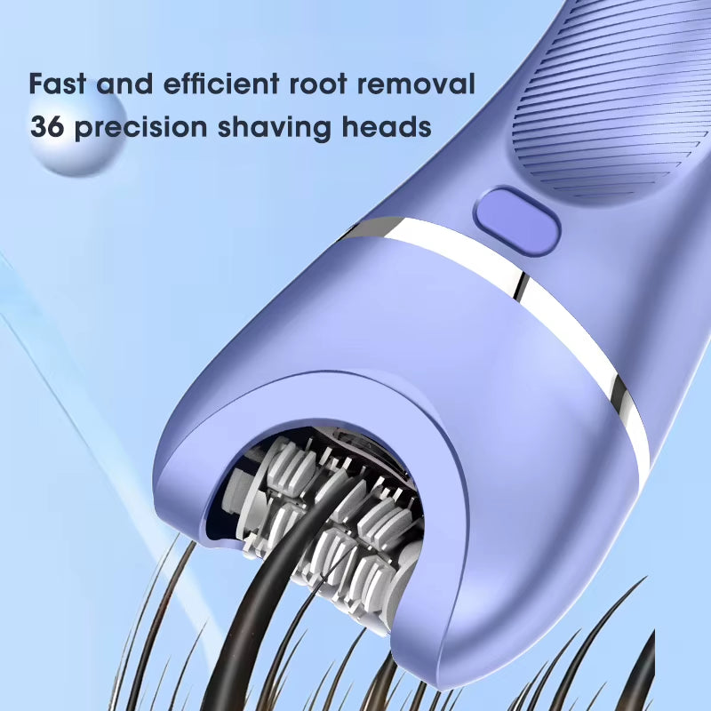 227 Women'S 7-In-1 Multifunction Electric Epilator Shaver Bikini Legs Underarm Public Trimmer with Charging Base