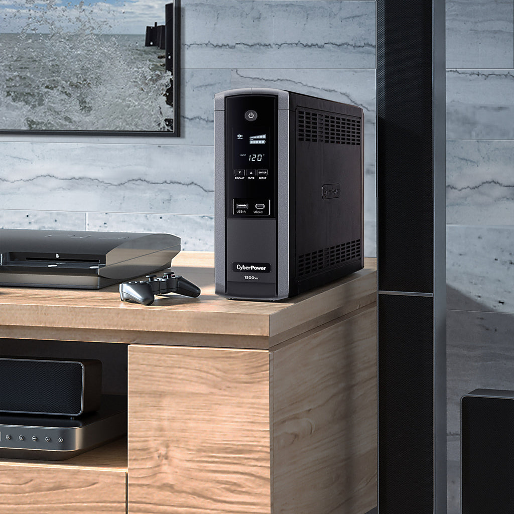 Cyberpower 1500VA / 900 Watts True Sine Wave Uninterruptible Power Supply (UPS)