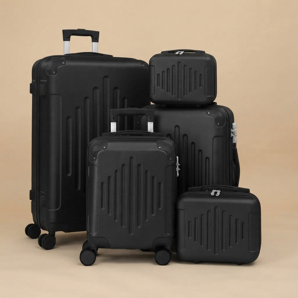 5-Piece ABS Hard-Shell Luggage Set
