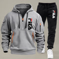 Men Hooded Sweatshirt Tracksuit Set